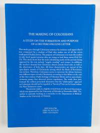 The Making of Colossians - A Study on the Formation and Purpose of a Deutero-Pauline Letter