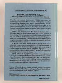 Trauma and Its Wake - vol. 1 : The study and treatment of post-traumatic stress disorder