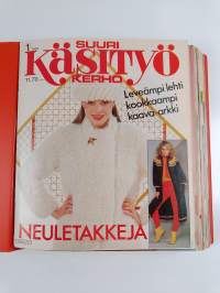 Suuri käsityö vuosikerta 1982 (1-12 kansiossa +kaavat)