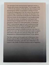 From psychophysics and psychophysiology to phenomenology of perception : the ontological and epistemological approach of Yrjö Reenpää