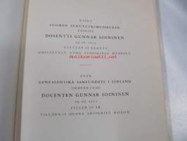 Suomen sukututkimusseuran vuosikirja XXXV 1951-1953 / Genealogiska samfundets årsskrift