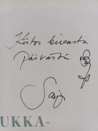 Kukkakirja : helpot ohjeet kimppuihin ja asetelmiin (signeerattu)