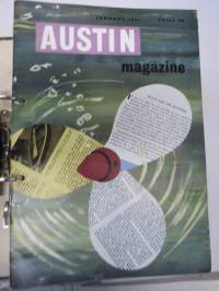 Austin Magazine 1961-1968 -annual volumes / englanninkielinen asiakaslehti, 8 vuoden lehdet joitakin puuttuu välistä, tulleet alunperin Veholle (maahantuojalle)