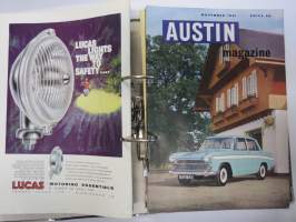 Austin Magazine 1961-1968 -annual volumes / englanninkielinen asiakaslehti, 8 vuoden lehdet joitakin puuttuu välistä, tulleet alunperin Veholle (maahantuojalle)