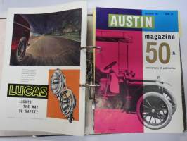 Austin Magazine 1961-1968 -annual volumes / englanninkielinen asiakaslehti, 8 vuoden lehdet joitakin puuttuu välistä, tulleet alunperin Veholle (maahantuojalle)