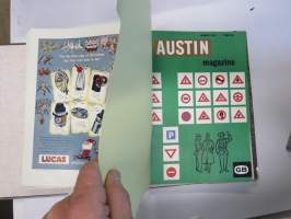 Austin Magazine 1961-1968 -annual volumes / englanninkielinen asiakaslehti, 8 vuoden lehdet joitakin puuttuu välistä, tulleet alunperin Veholle (maahantuojalle)