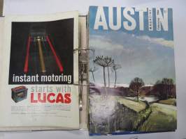 Austin Magazine 1961-1968 -annual volumes / englanninkielinen asiakaslehti, 8 vuoden lehdet joitakin puuttuu välistä, tulleet alunperin Veholle (maahantuojalle)