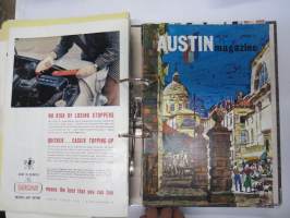 Austin Magazine 1961-1968 -annual volumes / englanninkielinen asiakaslehti, 8 vuoden lehdet joitakin puuttuu välistä, tulleet alunperin Veholle (maahantuojalle)