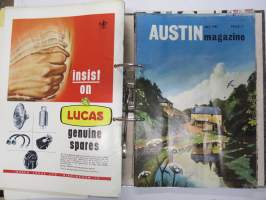 Austin Magazine 1961-1968 -annual volumes / englanninkielinen asiakaslehti, 8 vuoden lehdet joitakin puuttuu välistä, tulleet alunperin Veholle (maahantuojalle)