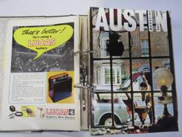 Austin Magazine 1961-1968 -annual volumes / englanninkielinen asiakaslehti, 8 vuoden lehdet joitakin puuttuu välistä, tulleet alunperin Veholle (maahantuojalle)