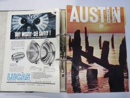 Austin Magazine 1961-1968 -annual volumes / englanninkielinen asiakaslehti, 8 vuoden lehdet joitakin puuttuu välistä, tulleet alunperin Veholle (maahantuojalle)