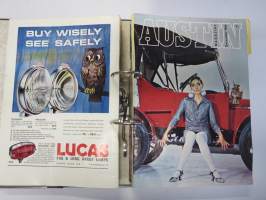 Austin Magazine 1961-1968 -annual volumes / englanninkielinen asiakaslehti, 8 vuoden lehdet joitakin puuttuu välistä, tulleet alunperin Veholle (maahantuojalle)