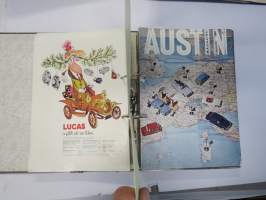 Austin Magazine 1961-1968 -annual volumes / englanninkielinen asiakaslehti, 8 vuoden lehdet joitakin puuttuu välistä, tulleet alunperin Veholle (maahantuojalle)