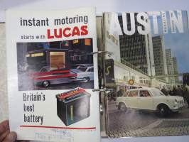 Austin Magazine 1961-1968 -annual volumes / englanninkielinen asiakaslehti, 8 vuoden lehdet joitakin puuttuu välistä, tulleet alunperin Veholle (maahantuojalle)