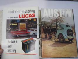 Austin Magazine 1961-1968 -annual volumes / englanninkielinen asiakaslehti, 8 vuoden lehdet joitakin puuttuu välistä, tulleet alunperin Veholle (maahantuojalle)