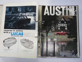 Austin Magazine 1961-1968 -annual volumes / englanninkielinen asiakaslehti, 8 vuoden lehdet joitakin puuttuu välistä, tulleet alunperin Veholle (maahantuojalle)