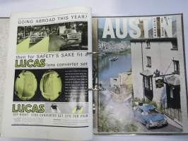 Austin Magazine 1961-1968 -annual volumes / englanninkielinen asiakaslehti, 8 vuoden lehdet joitakin puuttuu välistä, tulleet alunperin Veholle (maahantuojalle)