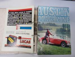 Austin Magazine 1961-1968 -annual volumes / englanninkielinen asiakaslehti, 8 vuoden lehdet joitakin puuttuu välistä, tulleet alunperin Veholle (maahantuojalle)