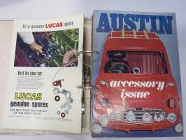 Austin Magazine 1961-1968 -annual volumes / englanninkielinen asiakaslehti, 8 vuoden lehdet joitakin puuttuu välistä, tulleet alunperin Veholle (maahantuojalle)