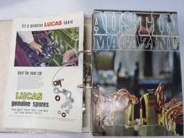 Austin Magazine 1961-1968 -annual volumes / englanninkielinen asiakaslehti, 8 vuoden lehdet joitakin puuttuu välistä, tulleet alunperin Veholle (maahantuojalle)