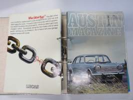 Austin Magazine 1961-1968 -annual volumes / englanninkielinen asiakaslehti, 8 vuoden lehdet joitakin puuttuu välistä, tulleet alunperin Veholle (maahantuojalle)