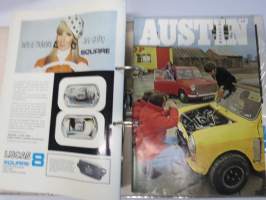 Austin Magazine 1961-1968 -annual volumes / englanninkielinen asiakaslehti, 8 vuoden lehdet joitakin puuttuu välistä, tulleet alunperin Veholle (maahantuojalle)