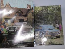 Austin Magazine 1961-1968 -annual volumes / englanninkielinen asiakaslehti, 8 vuoden lehdet joitakin puuttuu välistä, tulleet alunperin Veholle (maahantuojalle)