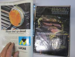Austin Magazine 1961-1968 -annual volumes / englanninkielinen asiakaslehti, 8 vuoden lehdet joitakin puuttuu välistä, tulleet alunperin Veholle (maahantuojalle)