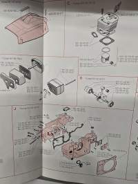 Husgvarna 234 moottorisaha varaosa luettelo