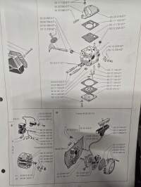 Husgvarna raivaus saha 36 R varaosa luettelo. 1,1979