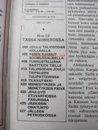 Kansa taisteli 1979 nr 12, Antti J. Rantamaa muistelee: Kollaa 1939. Onni Palaste: Kemin kauhut Suomussalmella. Eino Vitikainen: Etuvartiossa Pasurissa 1939.