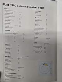 Ford New holland 655C kaivurikuormaaja  myyntiesite  11/96