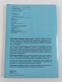 Psykologian oppikirja Lukion kurssi 1 : Ihminen toimivana kokonaisuutena