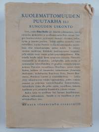 Kuolemattomuuden puutarha eli runouden uskonto