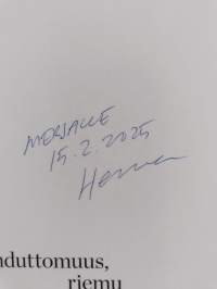 Lohduttomuus, riemu (signeerattu, tekijän omiste)