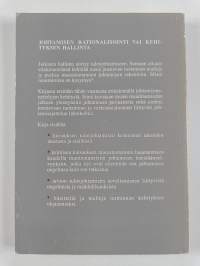 Johtamisen rationalisointi vai kehityksen hallinta : tulosjohtamisen tehokkuuskäsitys ja sen ylittämisen mahdollisuudet