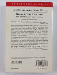 Henry V, war criminal? : and other Shakespeare puzzles