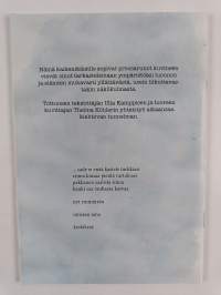 Lämpöiset varpaasi kämmenelläni