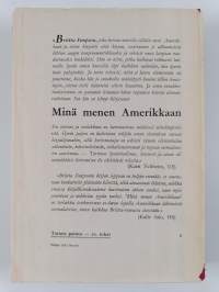 Minä menen Amerikkaan