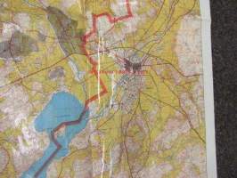 Halikko, kuntakartta 1 : 30 000