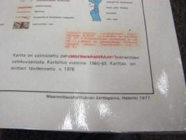 Halikko, kuntakartta 1 : 30 000