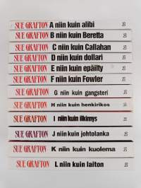 Sue Grafton -setti : A niin kuin alibi ; B niin kuin Beretta ; C niin kuin Callahan ; D niin kuin dollari ; E niin kuin epäilty ; F niin kuin Fowler ; G niin kuin...
