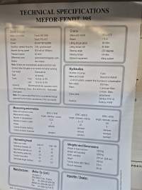 Mefor-fendt 395 harvester myyntiesite