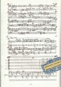 Sinfonia no 6 Sekakuorolle ja orkesterille, kuoro + pianosovitus