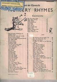 Nursery Rhymes : Words and Music