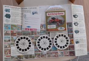 View-Master CAR &amp; CARRIAGE CARAVAN LURAY VIRGINIA +Tarzan - View-Master 3 Reel Packet - 1968