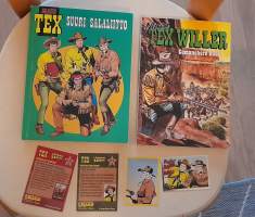 Maxi Tex Suuri salaliitto + Nuori Tex Willer, Comanchero Raza + 4 pikku korttia.