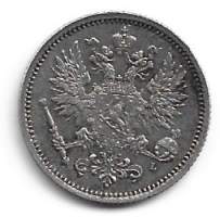50  penniä  1891  hopeaa