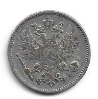 50  penniä  1907  hopeaa