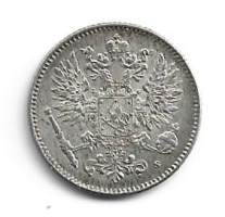 50  penniä  1916  hopeaa